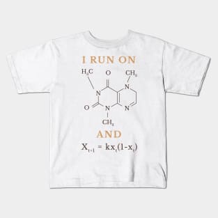 Funny caffeine design Kids T-Shirt